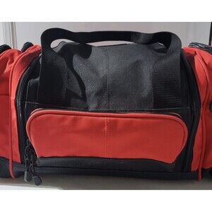 Vtg. 90s Marlboro Tackle /Duffel Bag Red NWT 21x12x12